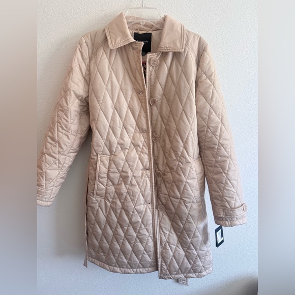 Kate Spade Quilted Trench - Champagne - Picture 2 of 9